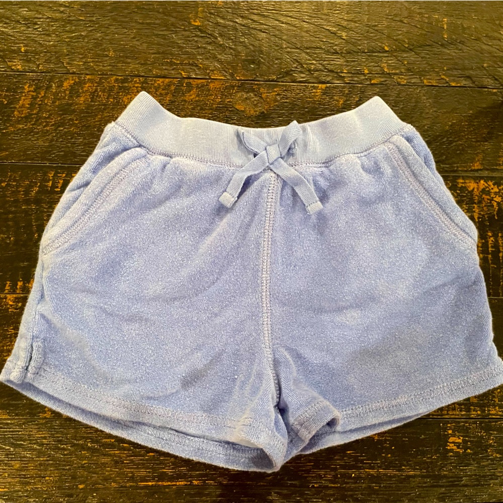 Gently worn Ralph Lauren polo girls size 6 blue terry cloth pull on shorts